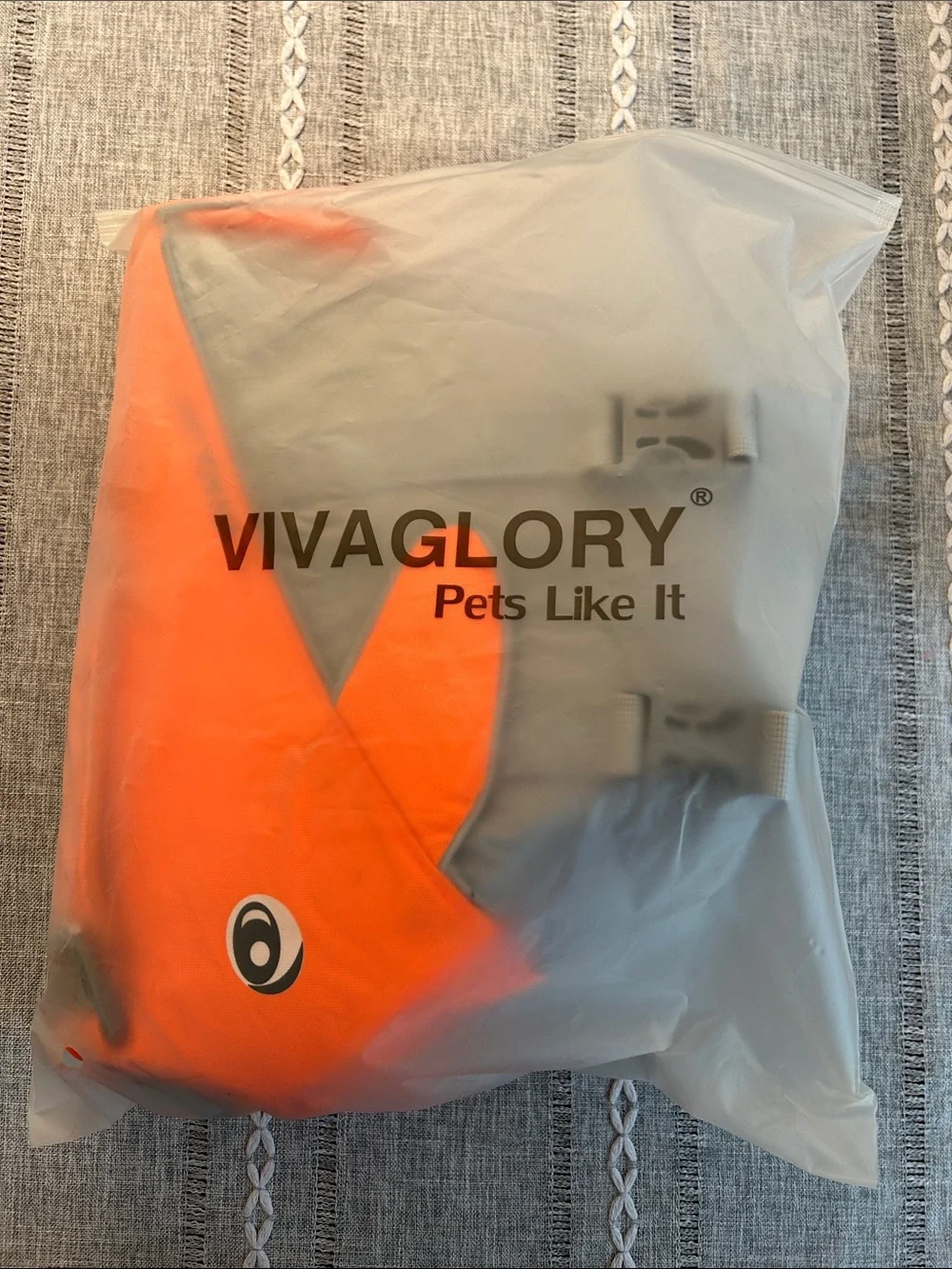Orange Dog Life Jacket - High Visibility Safety Vest